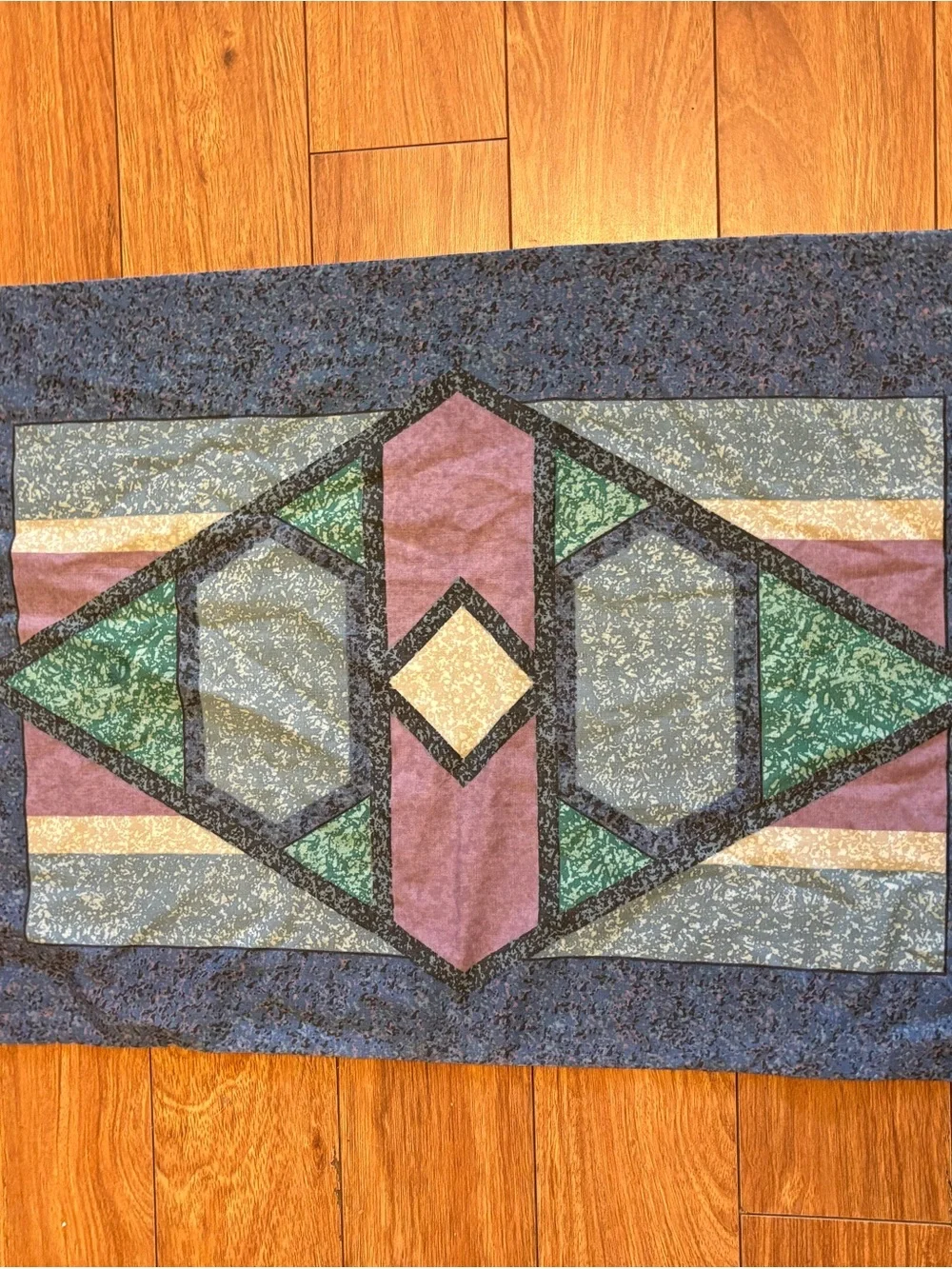 Vintage 80s Mosaic pillowcase